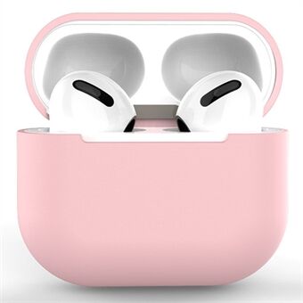 Effen kleur draadloos oplaadetui voor hoofdtelefoon Siliconen beschermhoes voor AirPods 3