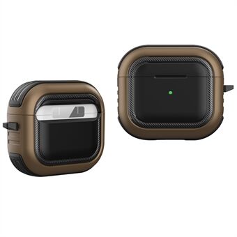 Bluetooth-hoofdtelefoon Anti-drop TPU + pc-beschermhoes met ophanggesp voor AirPods 3