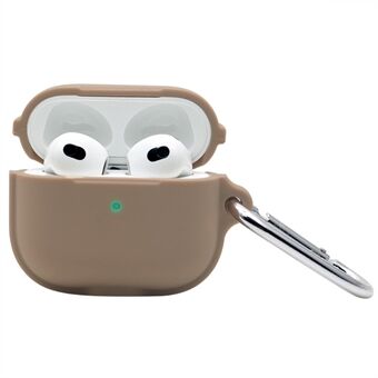 Voor Apple AirPods 3 Cover Cover Draagbare Beschermhoes Oordoppen Zachte Siliconen Protector Met Sleutelhanger: