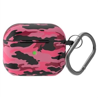 Voor Apple AirPods 3 camouflagepatroon bedrukt goed beschermde siliconen oortelefoonhoes Shell met haak - M