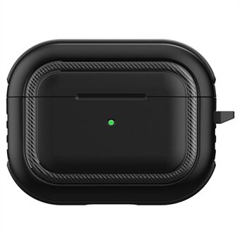 Dual Color Earbuds Case for Apple AirPods Pro, Bluetooth Earphone Charging Box PC + TPU Shell Protective Cover with Hook