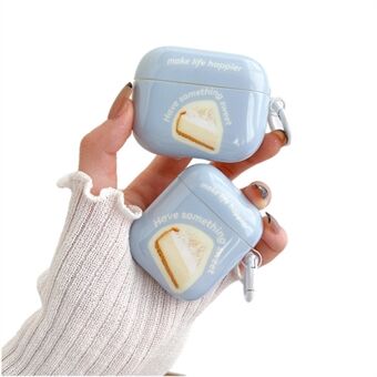 Dessertpatroon IMD + TPU-hoesje voor Apple AirPods 3 Scratch -hoofdtelefoonhoes met gesp