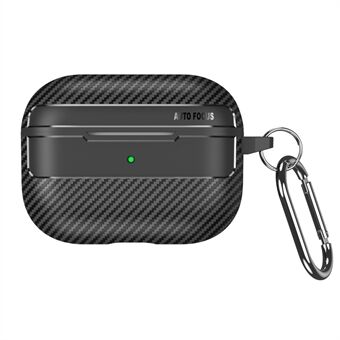 Voor Apple AirPods Pro Stijlvolle Carbon Fiber TPU Anti- Scratch Cover Bluetooth Oortelefoon Full Body Bescherming Mouw: