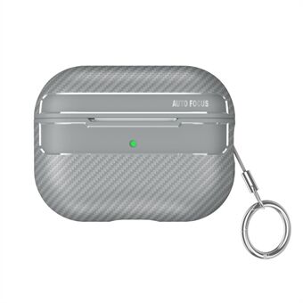 Voor AirPods Pro 2 TPU Anti- Scratch Anti-drop Cover Koolstofvezel Textuur Bluetooth Oortelefoon Beschermhoes: