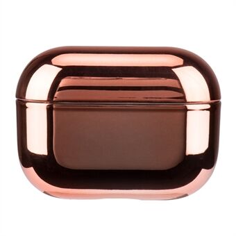 Voor AirPods Pro 2 Bluetooth Oortelefoon Beschermhoes Gegalvaniseerde TPU Anti-drop Cover - Rose Gold