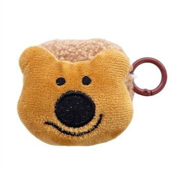 Voor Apple AirPods 3 Cute Bear Design Fluff TPU oortelefoonhoes Scratch oordopjes Beschermhoes met Ring