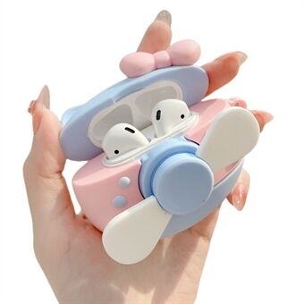 Oortelefoonhoes voor Apple AirPods met oplaadhoes (2016) / (2019) / AirPods met draadloze oplaadhoes (2019) Siliconen hoes met karabijnhaak