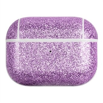 Voor AirPods Pro 2 Oplaadhoes Cover Bluetooth-oordopjes Glitter PU + TPU-beschermhoes