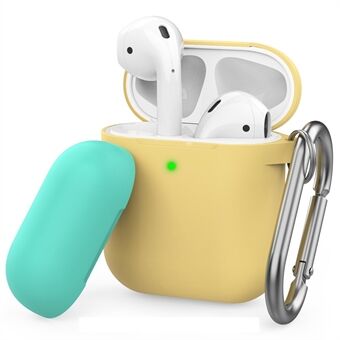 AHASTYLE PT46 Voor AirPods 1/2 Bluetooth Oortelefoon Splitsbare Cover Contrast Kleur Siliconen Anti-drop Sleeve