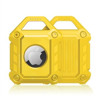 TPU Armor-beschermhoes Shell-hoes voor Apple AirTag met sleutelhanger TPU-schokbestendige hoes