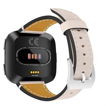 Vintage mat lederen horlogeband voor Fitbit Versa