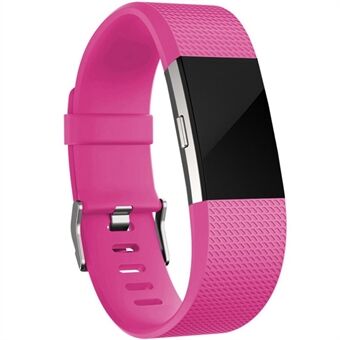 Getextureerde sport siliconen horlogeband voor Fitbit Charge 2