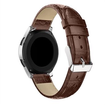 22mm Krokodil Textuur Lederen Horlogeband Vervanging voor Samsung Galaxy Horloge 46mm