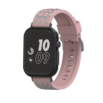 Visgraatpatroon Zachte siliconen band voor Apple Watch Series 4 44mm Series 3/2/1 42mm