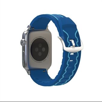 ECG-patroon flexibele siliconen band voor Apple Watch Series 4 40 mm, Series 3/2/1 38 mm