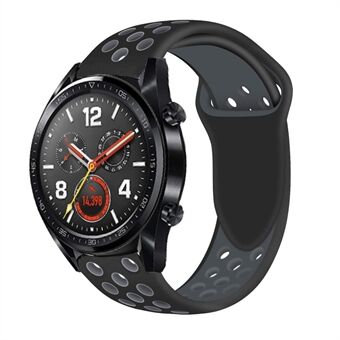 Tweekleurige zachte siliconen horlogeband voor Huawei Watch GT