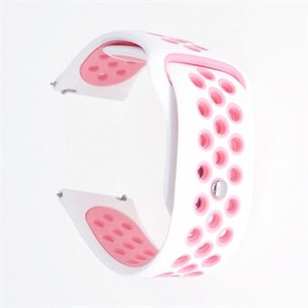 20 mm tweekleurige siliconen holle horlogeband voor Samsung Galaxy Watch Active