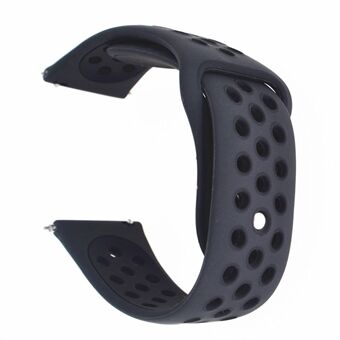 20 mm tweekleurige siliconen holle horlogeband voor Samsung Galaxy Watch Active