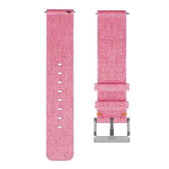 Ademende canvas riem met metalen gesp voor Fitbit Versa Lite