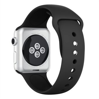 Dubbele gesp Zachte siliconen sporthorlogearmband voor Apple Watch Series 4 40 mm / Series 3 2 1 38 mm