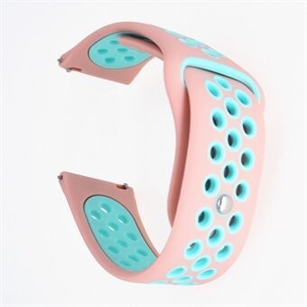 20 mm tweekleurige siliconen holle horlogeband voor Garmin Forerunner 645 Music / Vivoactive 3 / Vivomove HR