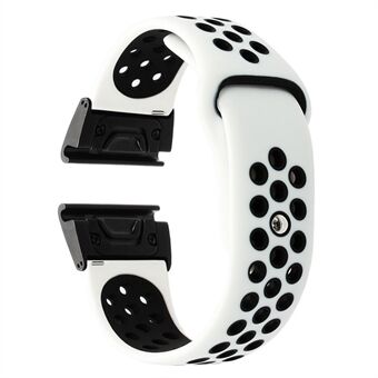 26 mm tweekleurige siliconen horlogeband voor Garmin Fenix 5X