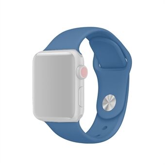 Vervanging van siliconen polsband voor Apple Watch Series 6 SE 5 4 44 mm, Series 3/2/1 42 mm (langere lengte)