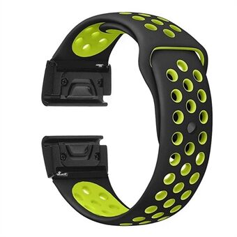 Tweekleurige siliconen polsband voor Garmin Fenix 5X / Fenix 3