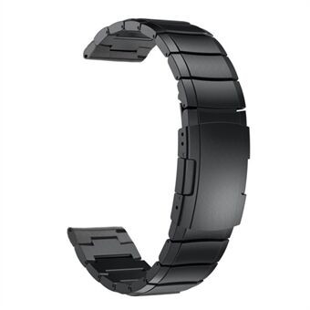 20 mm Steel horlogeband met één kraal met verstelbare sluiting en schakels voor Samsung Galaxy Watch Active - zwart