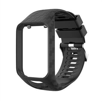 Radium Carving siliconen horloge armband vervanging voor TomTom Runner 3 / Golfer 2 GPS horloge