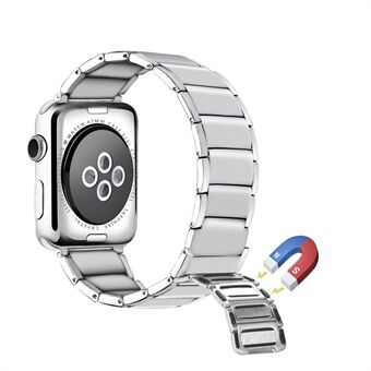 Magnetische Steel horlogeband voor Apple Watch Series 3 2 1 42 mm / Series 6 SE 5 4 44 mm