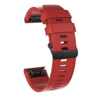 26 mm siliconen horlogeband voor Garmin Fenix 5X / 5X Plus / Fenix 3/3 HR met zwarte gesp