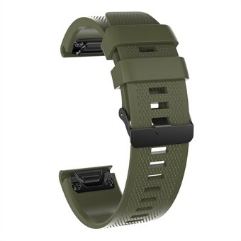 26 mm siliconen horlogeband voor Garmin Fenix 5X / 5X Plus / Fenix 3/3 HR met zwarte gesp