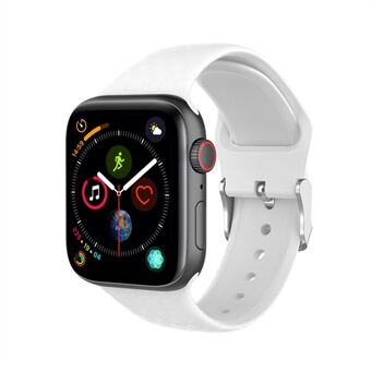 Diamantpatroon siliconen horlogeband voor Apple Watch Series 6 / SE / 5/4 44 mm en 3/2/1 42 mm - wit