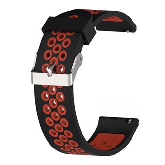 20 mm tweekleurige siliconen Smart horlogeband voor GarminMove Luxe / Move Style / Move 3 / Move Venu