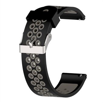 20 mm tweekleurige siliconen Smart horlogeband voor GarminMove Luxe / Move Style / Move 3 / Move Venu