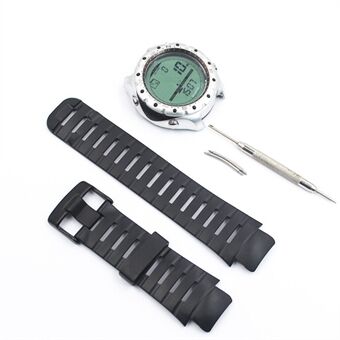 Siliconen polsband Smart Watch Band-vervanging voor SUUNTO X-LANDER - zwart