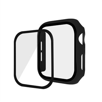 Rubberen pc + horlogekast van gehard glas voor Apple Watch SE / Series 6/5/4 44 mm