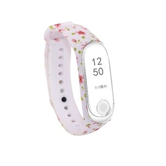 Vervanging van siliconen polsband met bloemenprint voor Xiaomi Mi 3 / Mi 4