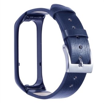 Voor Samsung Galaxy Watch Fit 2 SM-R220 horlogeband met beschermhoes van echt rundleer