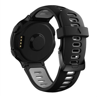 Siliconen horlogeband voor Garmin Forerunner 735XT 220 230 235 620 630, tweekleurige polsband met zwarte gesp