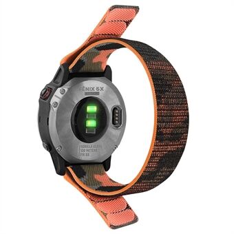 Voor Garmin Tactix 7 Pro /Fenix 7X/6X Pro Vervanging Nylon Horlogeband 26mm Verstelbare Magic Tape Polsband