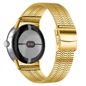 Voor Google Pixel Watch 5 Beads Stainless Steel Smart Watch Band Stijlvolle vervangende polsband