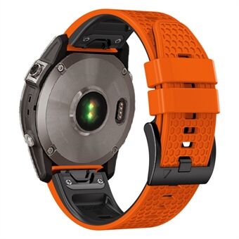 Dot Texture siliconen band voor Garmin Tactix 7 Pro / Fenix ​​7X / 6X Pro / 5X Plus , 26 mm tweekleurige horlogeband