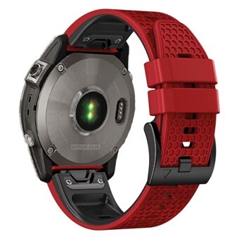 Horlogeband met stiptextuur voor Garmin Fenix ​​7 / Forerunner 965 / 955 / 945 / 935, zachte siliconen tweekleurige polsband