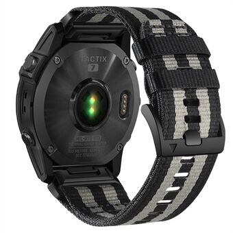 Nylon canvas Quick voor Garmin Tactix 7 Pro / Fenix ​​7X / 6X Pro , 26 mm sporthorlogeband