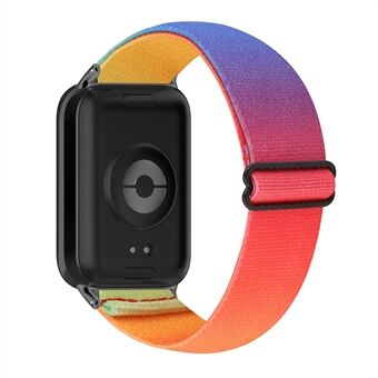 Voor de Xiaomi Smart Band 8 Pro Nylon Geweven Horlogeband met Snelle Ontgrendeling Elastische Horlogeband.