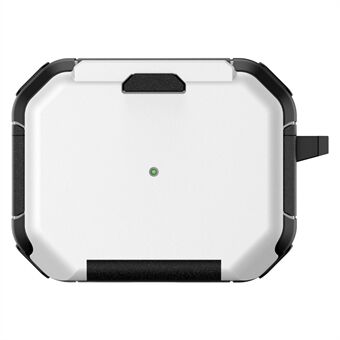 Voor AirPods Pro 2 Case PC+TPU Flipstand Bluetooth Oortelefoon Anti-Val Bescherming met Karabijnhaak