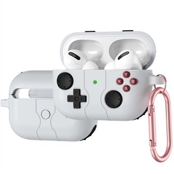 Voor AirPods Pro 2 / AirPods Pro Case Game Console Vorm Oordopjes Siliconen Hoes met Karabijnhaak