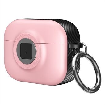 Voor Apple AirPods Pro 2 Case PC+TPU Flip Earphone Cover met Karabijnhaak en Schakelslot